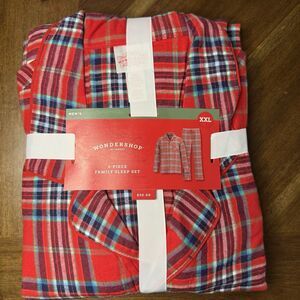 Target Santa Workshop Men’s Christmas Pajama Set XXL NWT red plaid